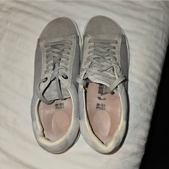 BIRKENSTOCK Bend Low suede leather sneakers shoes 39 US L 8 M6 Whale gray - Picture 5 of 8